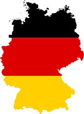 Flagge Karte Deutschland