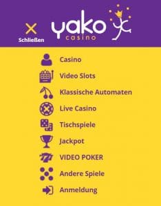 Yako Casino Spiele