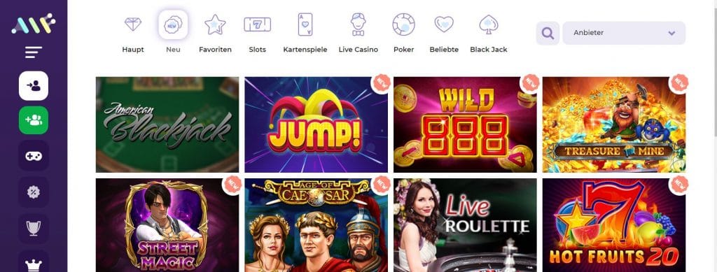 Spielemenue