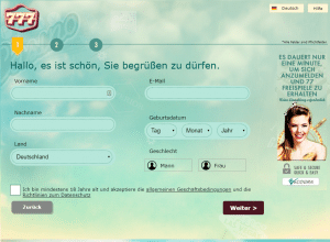 777 Casino Anmeldung