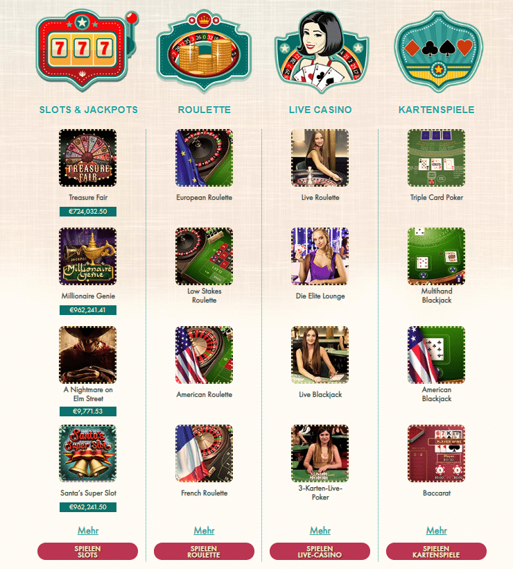 777 Casino Spiele Screenshot 