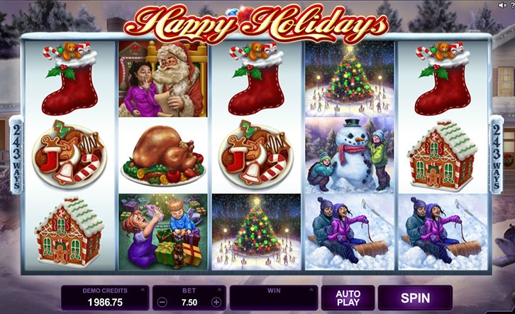 Happy Holidays Slot Screenshot 