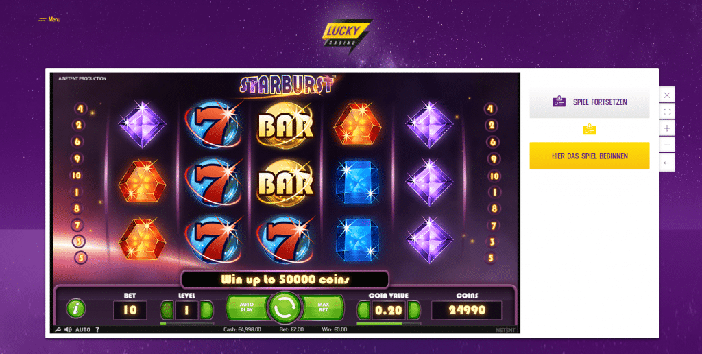 lucky casino demo version 