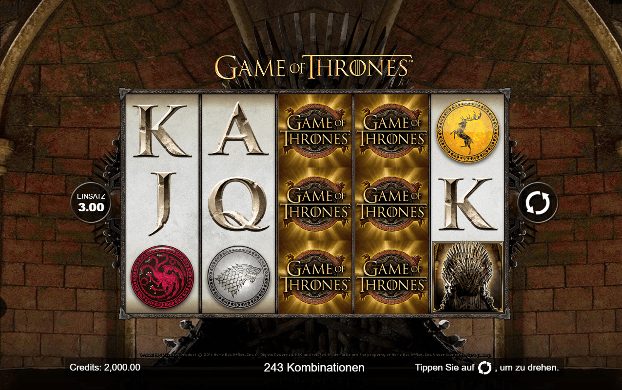 Goliath Casino Game of Thrones spielen