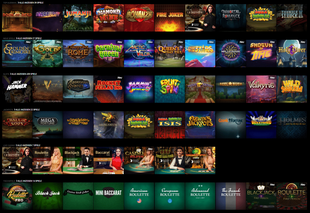 Voodoo Dreams Spiele und Slots