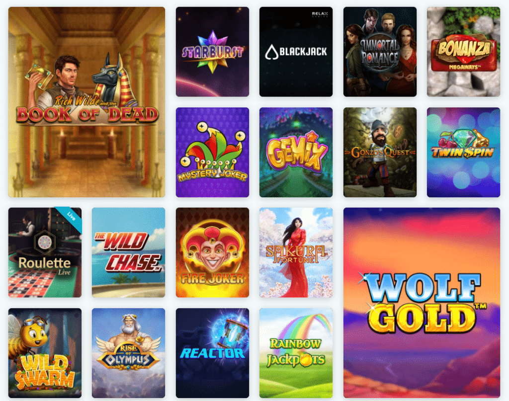 Lucky Days Spielauswahl